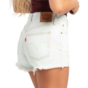 Levi's 501 Premium Cutoff Denim Shorts Light Wash